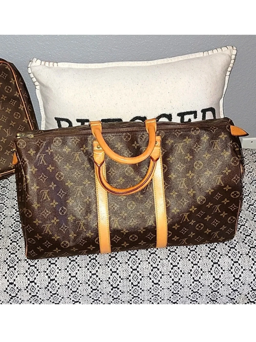 LOUIS VUITTON KEEPALL 45 LOCK STYLE - Picture 2 of 4